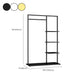 Hall Contemporary Stand Metal Nessun scaffalatura angosciante includeva un cappotto indipendente