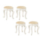Leather Pouf Stool Craving Upholstered Round Water Resistant Modern Pouf Gold 4 Piece Set Silver Clearhalo 'furn' 'furn_ottomans_poufs' 'Furniture' 'Living Room Furniture' 'Ottomans & Poufs' 'ottomans_poufs' 6431527
