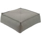 Modern Pouf Ottoman Leather Upholstered Solid Color Tear Resistant Square Ottoman Light Gray 1 Piece Clearhalo 'furn' 'furn_ottomans_poufs' 'Furniture' 'Living Room Furniture' 'Ottomans & Poufs' 'ottomans_poufs' 6431554