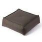 Modern Pouf Ottoman Leather Upholstered Solid Color Tear Resistant Square Ottoman Dark Gray 1 Piece Clearhalo 'furn' 'furn_ottomans_poufs' 'Furniture' 'Living Room Furniture' 'Ottomans & Poufs' 'ottomans_poufs' 6431565