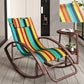Contemporary Rocker Chair Metal Frame Water Resistant Fabric Rocker Chair with Pillow Yellow Brown Clearhalo 'Chairs & Seating' 'furn' 'furn_rocking_chairs' 'Furniture' 'Living Room Furniture' 'Rocking Chairs' 'rocking_chairs' 6432001