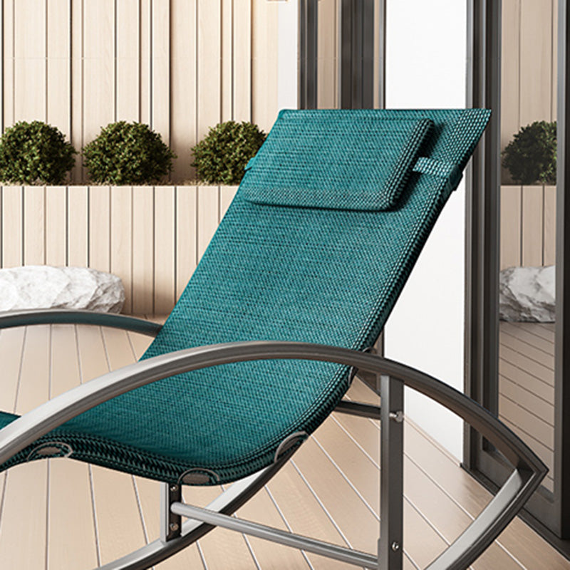 Contemporary Rocker Chair Metal Frame Water Resistant Fabric Rocker Chair with Pillow Clearhalo 'Chairs & Seating' 'furn' 'furn_rocking_chairs' 'Furniture' 'Living Room Furniture' 'Rocking Chairs' 'rocking_chairs' 6432003