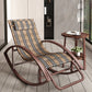 Contemporary Rocker Chair Metal Frame Water Resistant Fabric Rocker Chair with Pillow Clearhalo 'Chairs & Seating' 'furn' 'furn_rocking_chairs' 'Furniture' 'Living Room Furniture' 'Rocking Chairs' 'rocking_chairs' 6432006