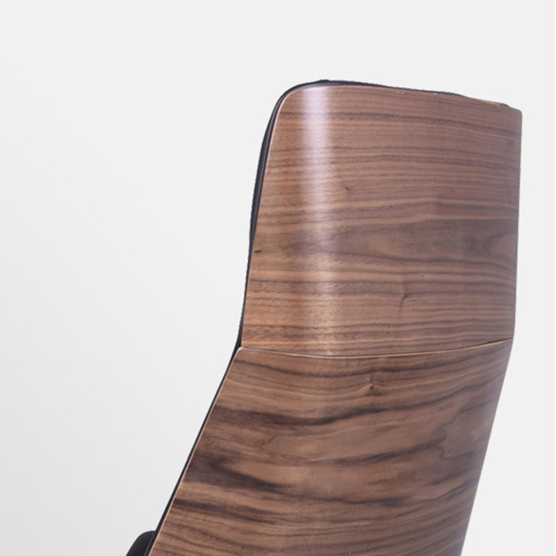 Contemporary Wheels Swivel Chair Faux Leather High Back Chair Clearhalo 'furn' 'furn_office_chair' 'Furniture' 'Office Chairs' 'Office Furniture' 'office_chair' 6432063