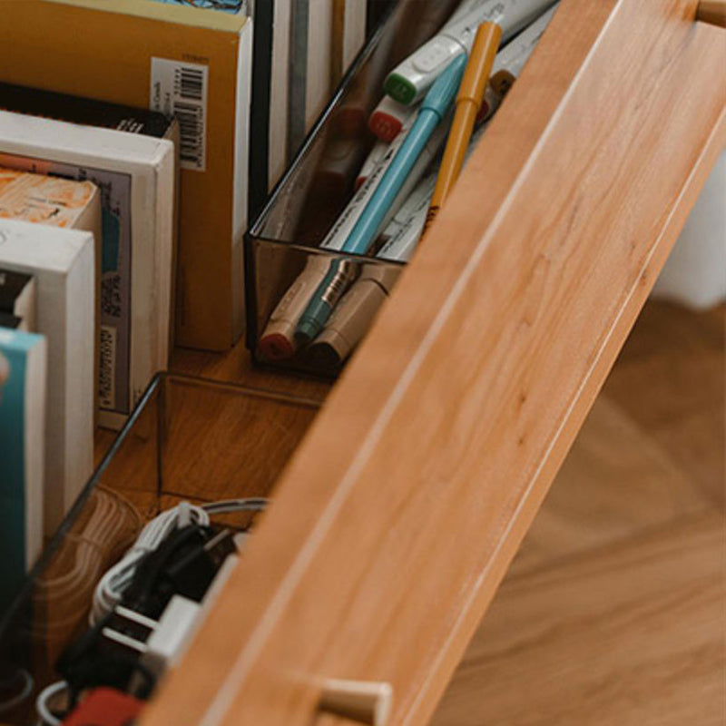 Scandinavian Pine Display Stand Glass Doors Buffet Cabinet with Doors Clearhalo 'Display & China Cabinets' 'display_china_cabinets' 'furn' 'furn_display_china_cabinets' 'Furniture' 'Kitchen & Dining Furniture' 6432188