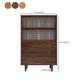 Scandinavian Pine Display Stand Glass Doors Buffet Cabinet with Doors Clearhalo 'Display & China Cabinets' 'display_china_cabinets' 'furn' 'furn_display_china_cabinets' 'Furniture' 'Kitchen & Dining Furniture' 6432190