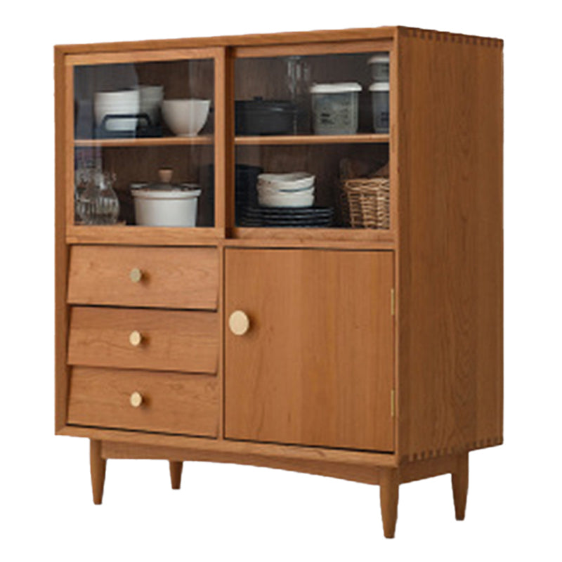 Armadio scandinavo armadio in vetro in vetro mobile per soggiorno