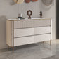 Cassettiera per camera da letto orizzontale Glam Stone in bianco con cassetti