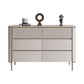 Cassettiera per camera da letto orizzontale Glam Stone in bianco con cassetti