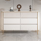 Cassettiera per camera da letto orizzontale Glam Stone in bianco con cassetti