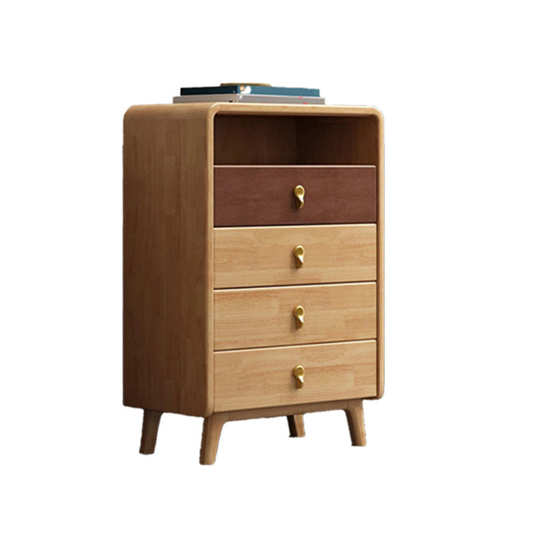 Glam Home Opbergkist Verticale rubberen houten kist met lades