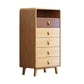Glam Home Opbergkist Verticale rubberen houten kist met lades