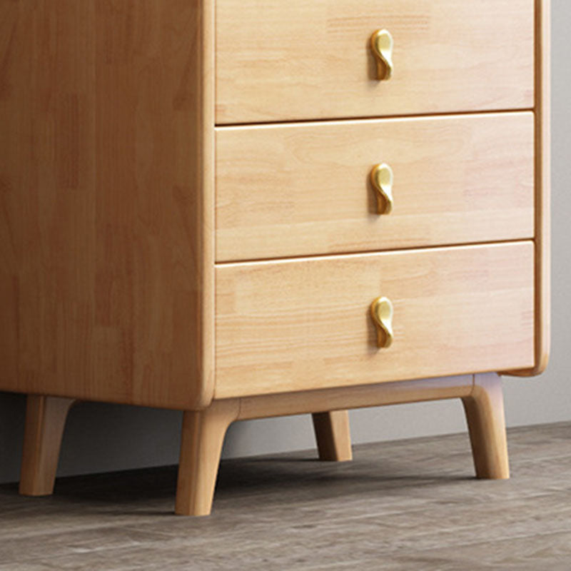 Glam Home Opbergkist Verticale rubberen houten kist met lades