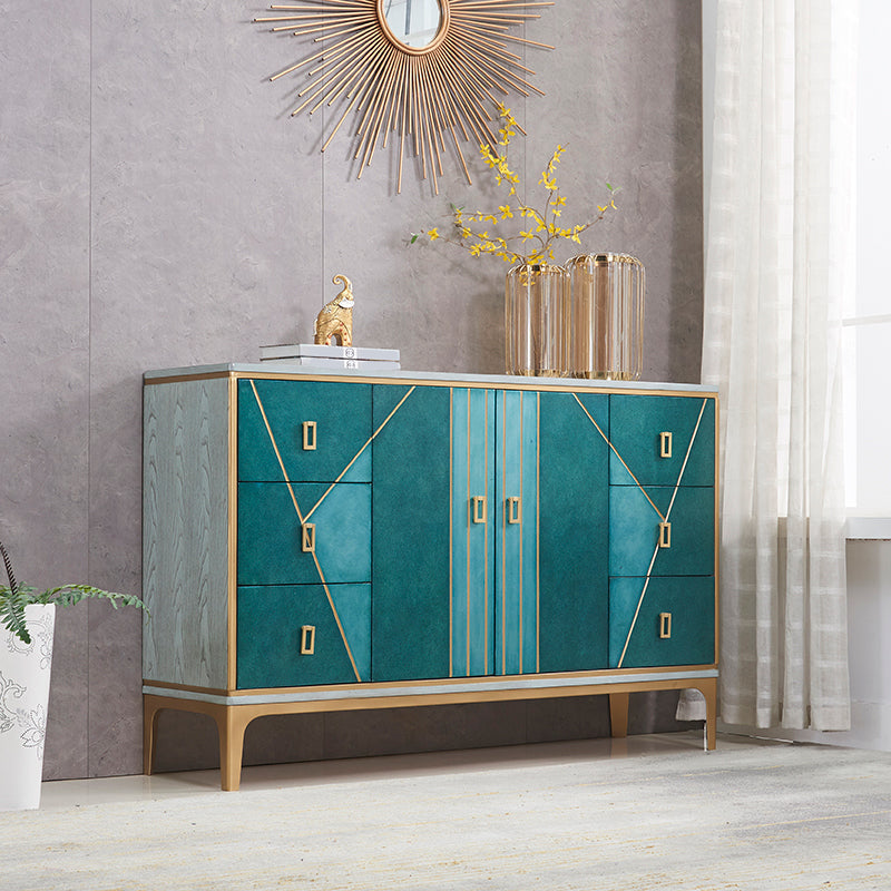 Klassische Glam-Aufbewahrungskommode aus massivem Holz mit 3/6/7 Schubladen