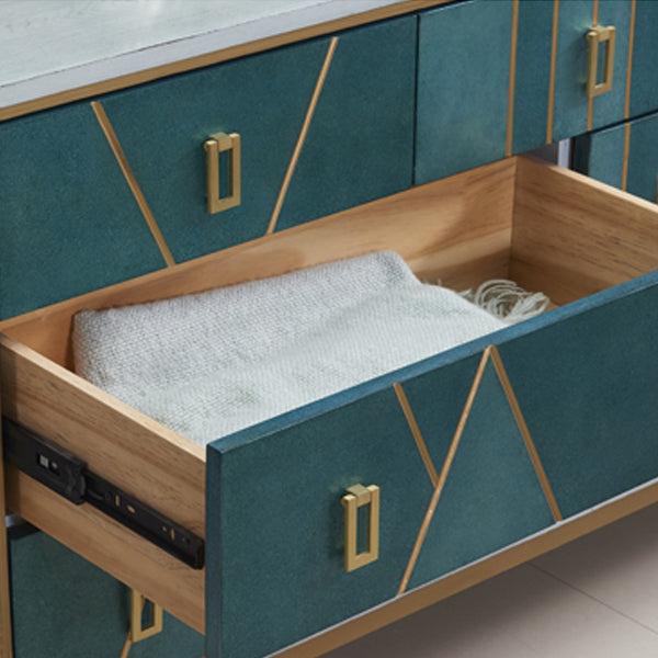 Klassische Glam-Aufbewahrungskommode aus massivem Holz mit 3/6/7 Schubladen