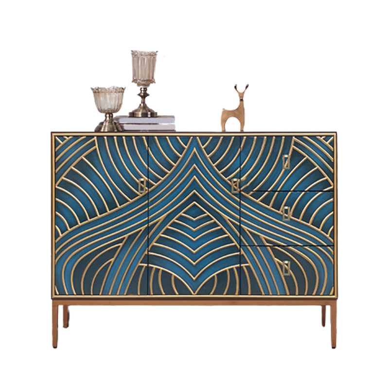 Commode de rangement en bois massif de 15,6 pouces de largeur, commode de rangement Glam classique
