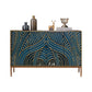 Commode de rangement en bois massif de 15,6 pouces de largeur, commode de rangement Glam classique
