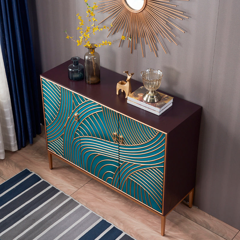 Commode de rangement en bois massif de 15,6 pouces de largeur, commode de rangement Glam classique