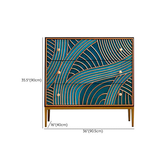 15.6-inch W Solid Wood Storage Chest Classic Glam Storage Chest Dresser