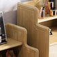 Glam Bedroom Storage Chest Vertical Rubber Wood Chest with Drawers