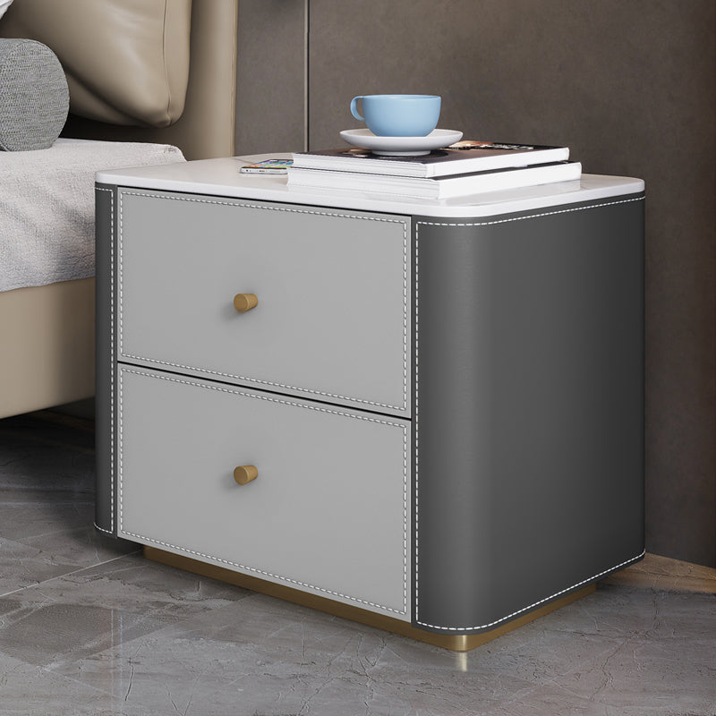 Glam Vertical Storage Chest Stone Bedroom Chest with Drawers Grey 2 Clearhalo 'Bedroom Furniture' 'Dressers & Chests' 'dressers_chests' 'furn' 'furn_dressers_chests' 'Furniture' 6432435