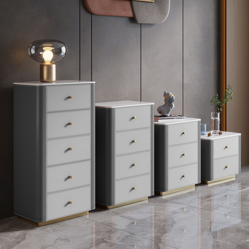 Glam Vertical Storage Chest Stone Bedroom Chest with Drawers Clearhalo 'Bedroom Furniture' 'Dressers & Chests' 'dressers_chests' 'furn' 'furn_dressers_chests' 'Furniture' 6432439