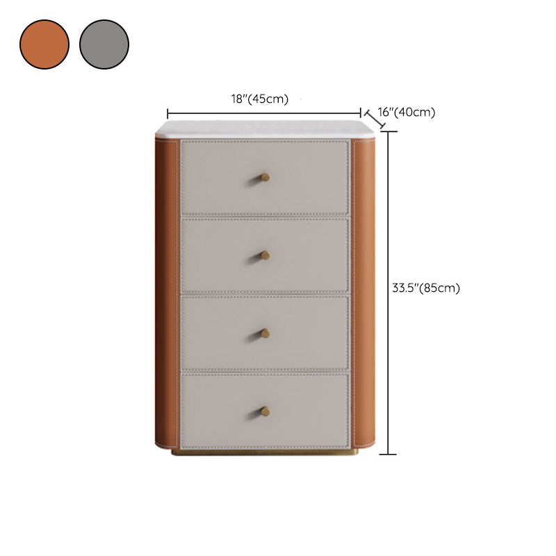 Glam Vertical Storage Chest Stone Bedroom Chest with Drawers Clearhalo 'Bedroom Furniture' 'Dressers & Chests' 'dressers_chests' 'furn' 'furn_dressers_chests' 'Furniture' 6432452