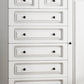 Commode de rangement contemporaine en bois manufacturé de 14,82 pouces de largeur