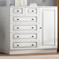 Commode de rangement contemporaine en bois manufacturé de 14,82 pouces de largeur