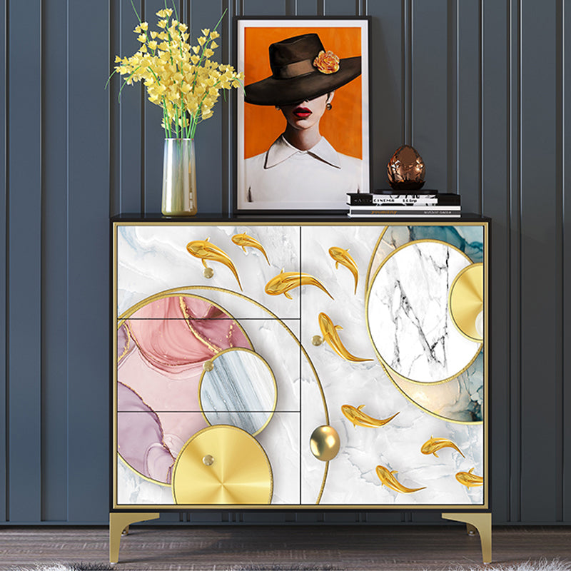 14.04-inch Width Classic Glam Storage Chest Solid Wood Storage Chest Dresser 39"L x 14"W x 35"H Multi-Color Clearhalo 'Bedroom Furniture' 'Dressers & Chests' 'dressers_chests' 'furn' 'furn_dressers_chests' 'Furniture' 6432496