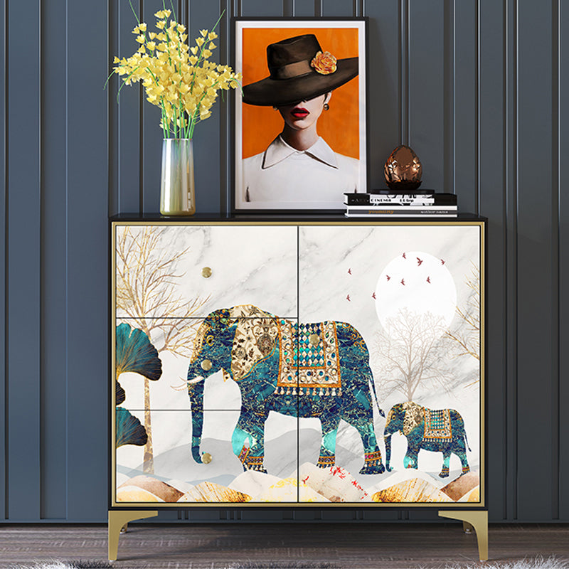 14.04-inch Width Classic Glam Storage Chest Solid Wood Storage Chest Dresser 39"L x 14"W x 35"H Yellow-Green Clearhalo 'Bedroom Furniture' 'Dressers & Chests' 'dressers_chests' 'furn' 'furn_dressers_chests' 'Furniture' 6432497
