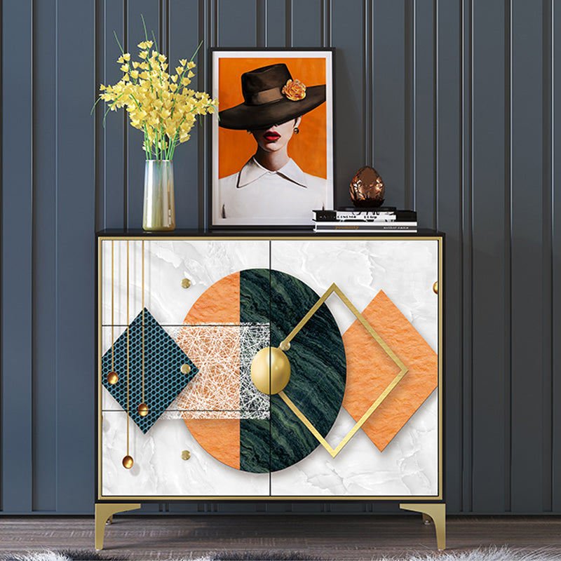 14.04-inch Width Classic Glam Storage Chest Solid Wood Storage Chest Dresser 39"L x 14"W x 35"H White-Gold Clearhalo 'Bedroom Furniture' 'Dressers & Chests' 'dressers_chests' 'furn' 'furn_dressers_chests' 'Furniture' 6432500