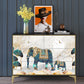 14.04-inch Width Classic Glam Storage Chest Solid Wood Storage Chest Dresser 47"L x 14"W x 35"H Yellow-Green Clearhalo 'Bedroom Furniture' 'Dressers & Chests' 'dressers_chests' 'furn' 'furn_dressers_chests' 'Furniture' 6432505