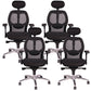 Modern Desk Chair Mesh Computer Chair Mid-Back Swivel Chair with Wheels