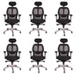Modern Desk Chair Mesh Computer Chair Mid-Back Swivel Chair with Wheels