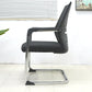 Modern Desk Chair Mesh Computer Chair in Black Mid-Back Chair No Wheels Clearhalo 'furn' 'furn_office_chair' 'Furniture' 'Office Chairs' 'Office Furniture' 'office_chair' 6432677