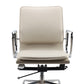 Modern Desk Chair Leather Computer Chair Mid-Back Chair with Wheels/No Wheels Clearhalo 'furn' 'furn_office_chair' 'Furniture' 'Office Chairs' 'Office Furniture' 'office_chair' 6432712
