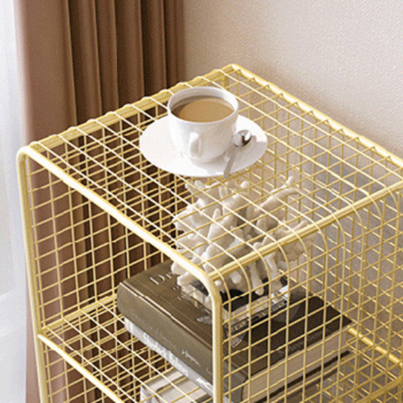 Metal Standard Bookshelf Closed Back Industrial Bookcase with Shelves