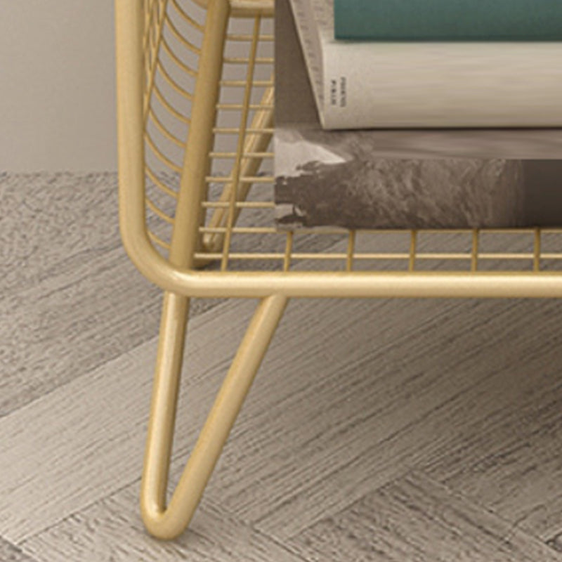 Metal Standard Bookshelf Closed Back Industrial Bookcase with Shelves