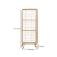 Metal Standard Bookshelf Closed Back Industrial Bookcase with Shelves