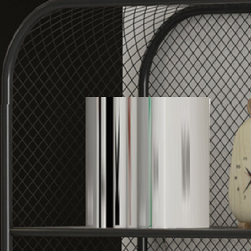 Industrial Standard Bookcase Metal 3 Shelves Closed Back Bookshelf Clearhalo 'Bookcases' 'furn' 'furn_bookcases' 'Furniture' 'Office Furniture' 6432790