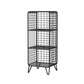 Glam Style Antique Finish Shelf Bookcase Metal Standard Bookshelf