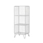 Glam Style Antique Finish Shelf Bookcase Metal Standard Bookshelf