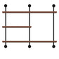 Metal and Wooden Shelf Bookcase Wall Mounted Shelves Included Bookshelf for Home