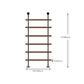 Metal and Wooden Shelf Bookcase Wall Mounted Shelves Included Bookshelf for Home