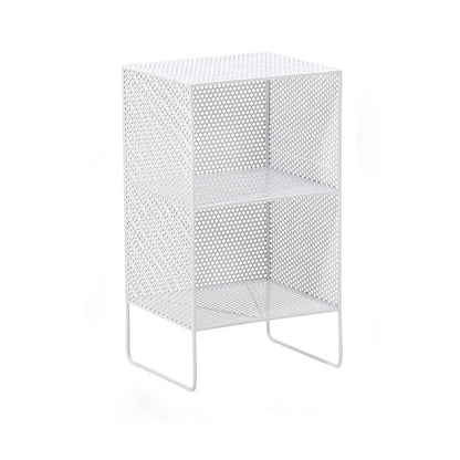 Glam Antique Finish Shelf Bookcase Metal Standard Bookshelf with Shelves