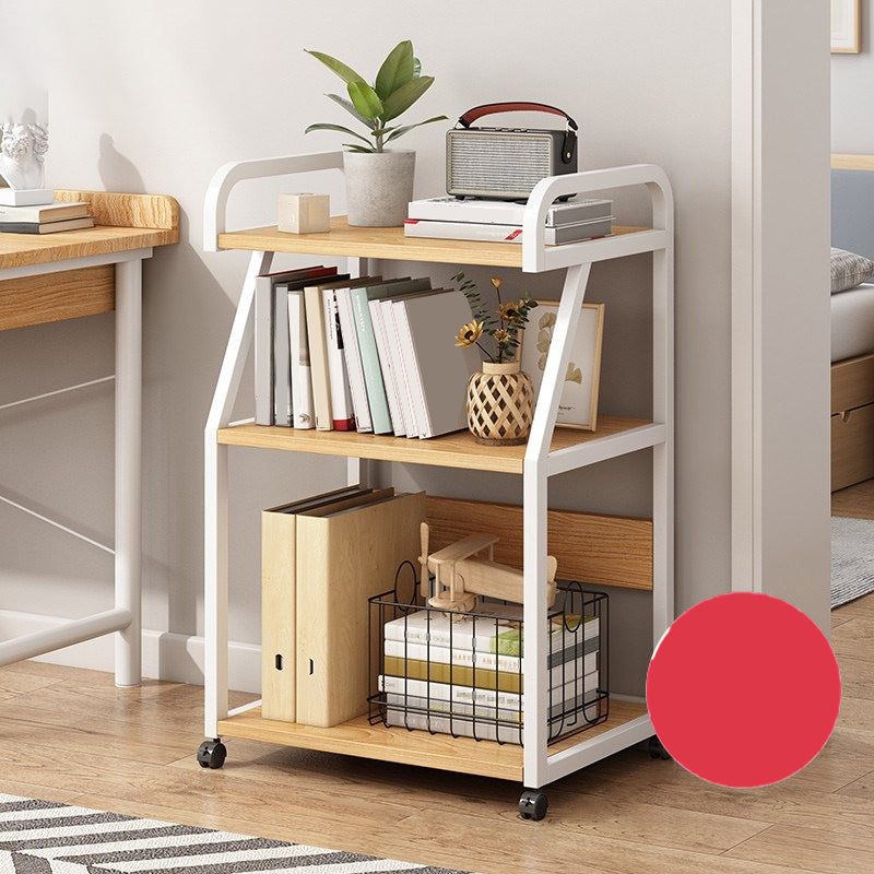 Contemporary Standard Shelf Bookcase Engineered Wood Open Bookcase