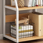 Contemporary Standard Shelf Bookcase Engineered Wood Open Bookcase