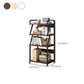 Contemporary Standard Shelf Bookcase Engineered Wood Open Bookcase