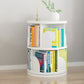 Modern Wooden Rotatable Storage Bookshelf Home Round Bookcase